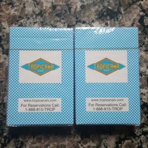 Tropicana sealed set of 2 playing cards
